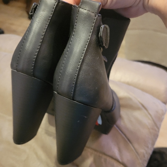 Material Girl Chic Black Ankle Boots - Picture 3 of 6